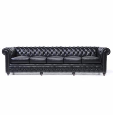 Chesterfield Original Brighton 5-zits Modern Zwart